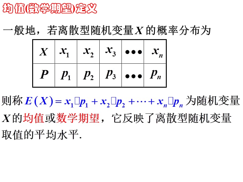 选修离散型随机变量的均值和方差.ppt_第3页