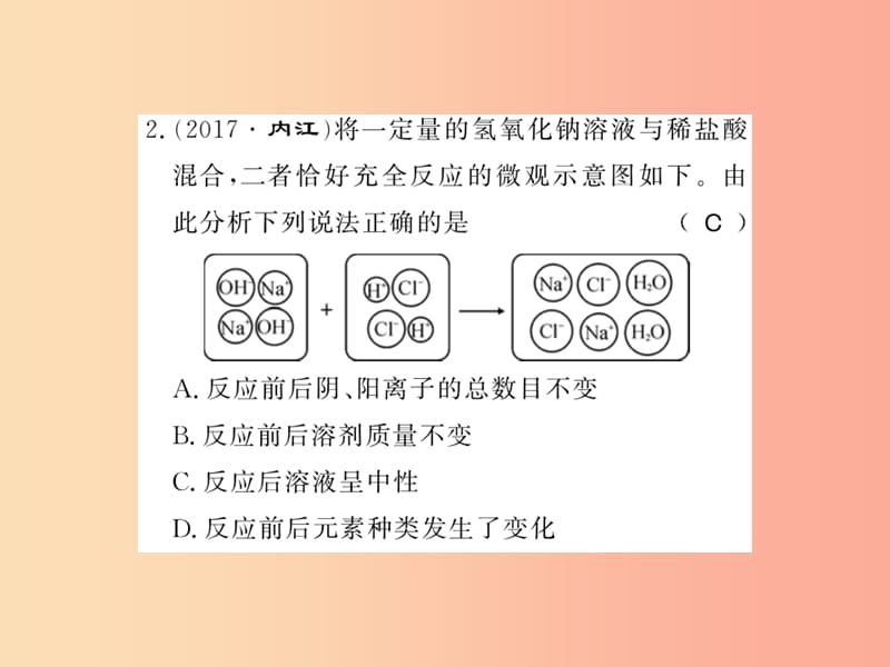 2019秋九年级化学全册 专题六 中和反应及其探究习题课件 沪教版.ppt_第3页