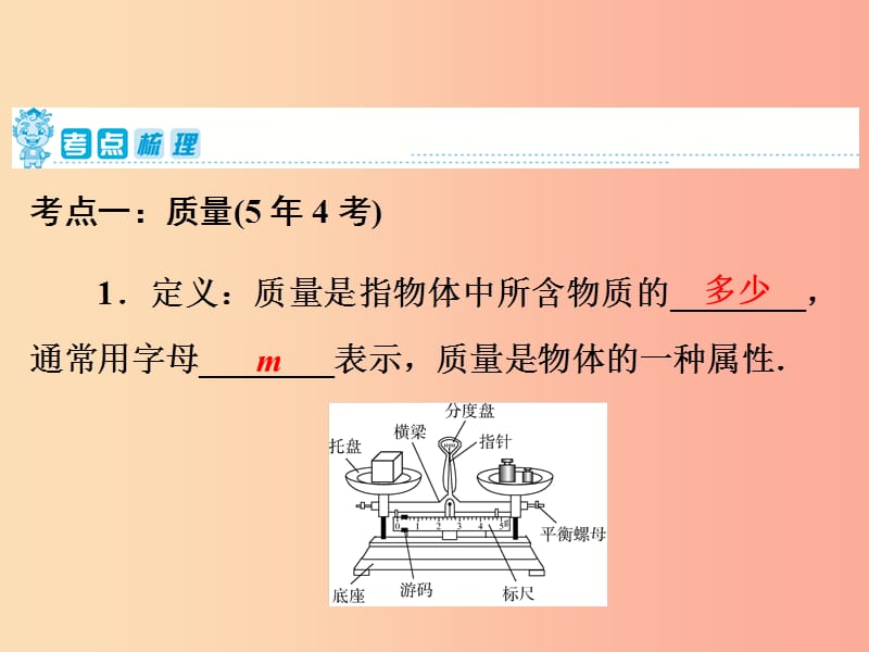 2019年中考物理 第一部分 教材梳理篇 第二板块 运动和力 第9课时 质量 密度 密度与社会生活课件.ppt_第2页