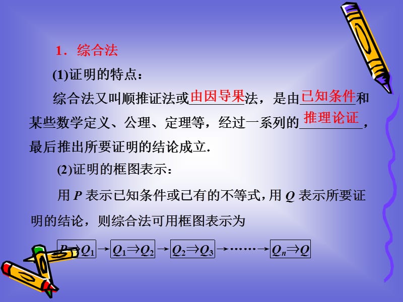 综合法与分析法课件(人教A选修4).ppt_第2页