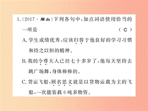 （襄陽(yáng)專(zhuān)版）2019年七年級(jí)語(yǔ)文上冊(cè) 專(zhuān)題二習(xí)題課件 新人教版.ppt