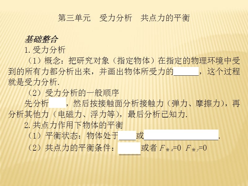 2010届高三物理一轮复习：受力分析共点力的平衡.ppt_第1页