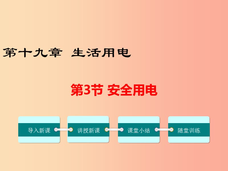 2019年春九年級物理全冊 第十九章 第3節(jié) 安全用電課件 新人教版.ppt_第1頁