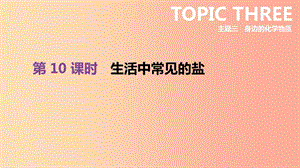 北京市2019年中考化學總復習 主題三 身邊的化學物質 第10課時 生活中常見的鹽課件.ppt