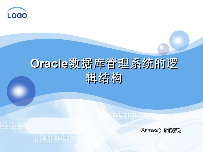 ORACLE数据库管理系统的逻辑组成.ppt_第1页