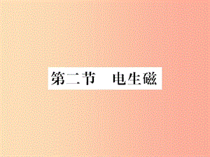 （黔東南專用）2019年九年級物理全冊 第二十章 第2節(jié) 電生磁課件 新人教版.ppt