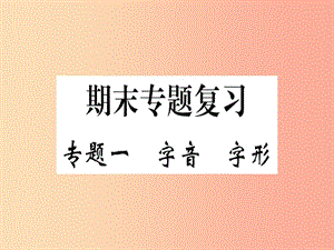 （通用版）2019年七年級(jí)語(yǔ)文上冊(cè) 專題一 字音 字形習(xí)題課件 新人教版.ppt