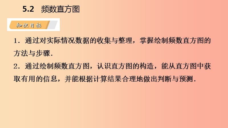 2019年春八年级数学下册 第5章 数据的频数分布 5.2 频数直方图课件（新版）湘教版.ppt_第3页