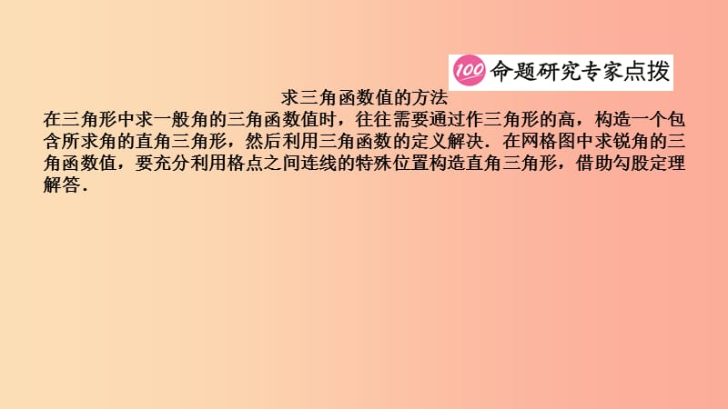 山东省2019中考数学第四章几何初步与三角形第六节解直角三角形及其应用课件.ppt_第3页