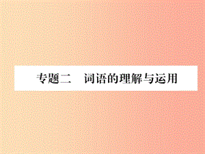 2019年七年級語文上冊 專題2 詞語的理解與運(yùn)用習(xí)題課件 新人教版.ppt