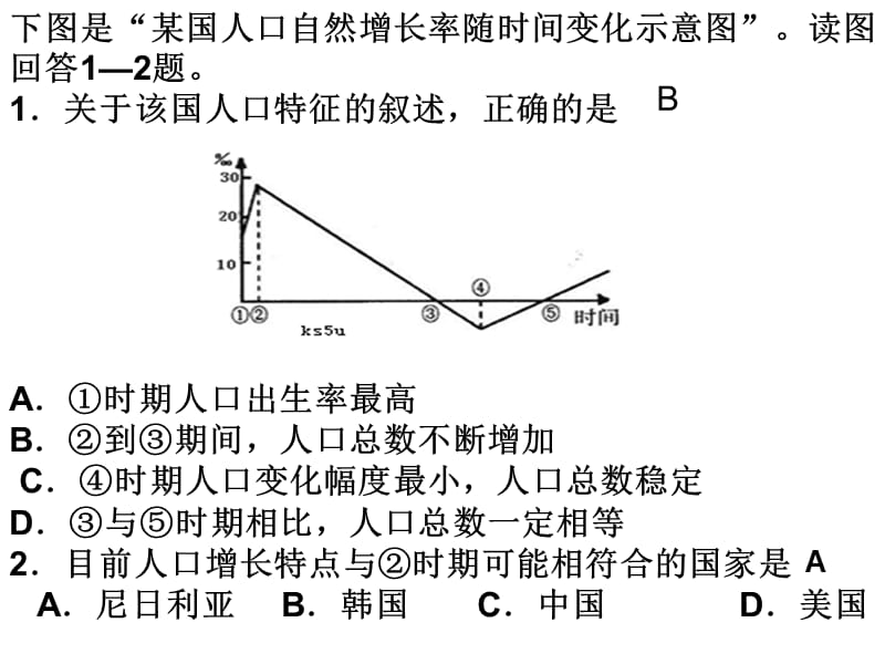 鲁教版高一地理必修二第一单元复习重点与习题.ppt_第2页