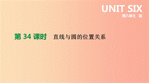 福建省2019年中考數(shù)學總復(fù)習 第六單元 圓 第34課時 直線與圓的位置關(guān)系課件.ppt