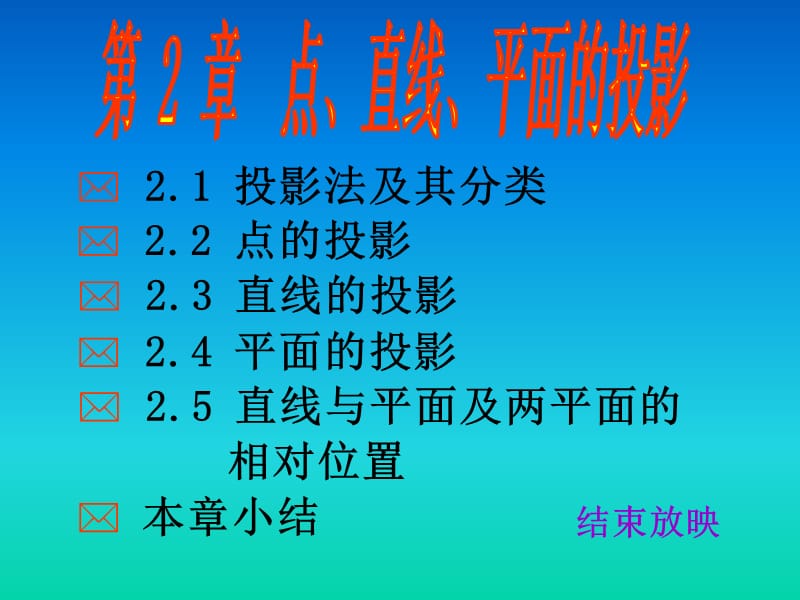 CAD.点、直线、平面的投影.ppt_第1页