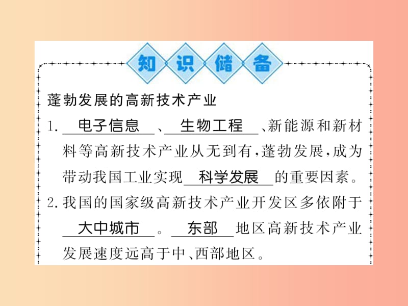 2019年八年级地理上册 第四章 第三节 工业（第2课时）习题课件 新人教版.ppt_第2页