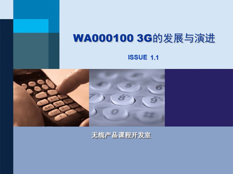 WA0001003G的发展与演进ISSUE.ppt_第1页