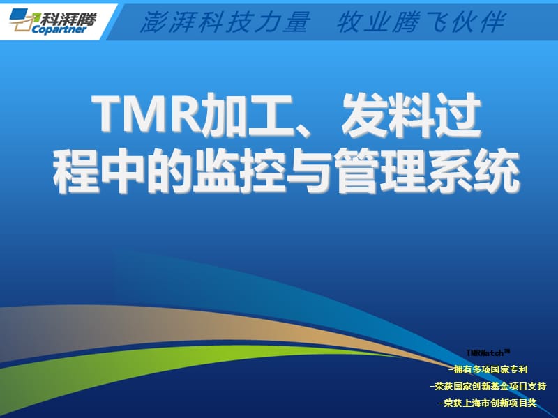 TMR加工发料过程中的监控与管理系统.ppt_第1页