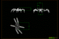 六足行走機(jī)器人的設(shè)計含7張CAD圖