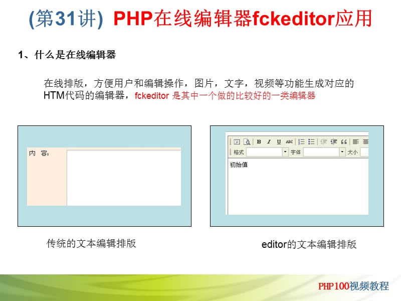 PHP在线编辑器fckeditor应用.ppt_第2页