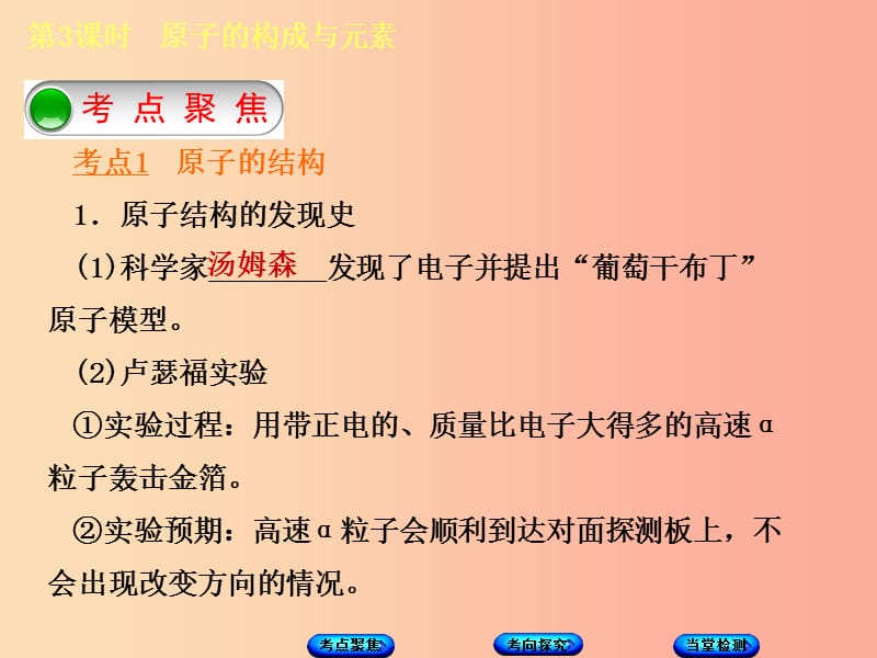 2019版中考化学复习方案 第3课时 原子的构成与元素课件 鲁教版.ppt_第2页