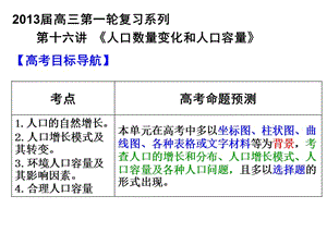 2014屆人口數(shù)量變化及環(huán)境人口容量.ppt