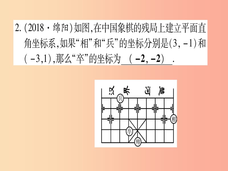 （云南专用）2019中考数学 第一轮 考点系统复习 第3章 函数 第1节 平面直角坐标系与函数作业课件.ppt_第3页