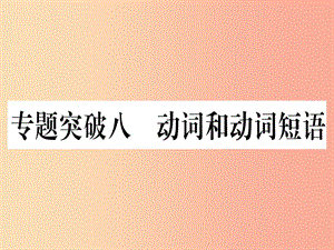 （湖北專用版）2019版中考英語專題高分練 專題突破八 動詞和動詞短語實用課件.ppt