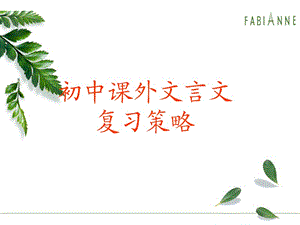 《課外文言文復(fù)習(xí)》PPT課件.ppt