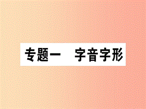 （江西專版）2019年七年級(jí)語文上冊 專題一 字音字形習(xí)題課件 新人教版.ppt