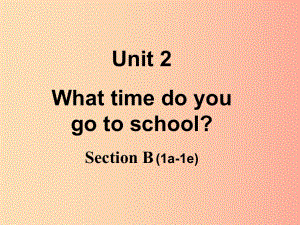 2019春中考英語二輪復習 七下 Unit 2 Section B（1a-1e）課件2 人教新目標版.ppt