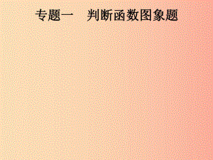 （課標(biāo)通用）安徽省2019年中考數(shù)學(xué)總復(fù)習(xí) 專(zhuān)題1 判斷函數(shù)圖象題課件.ppt