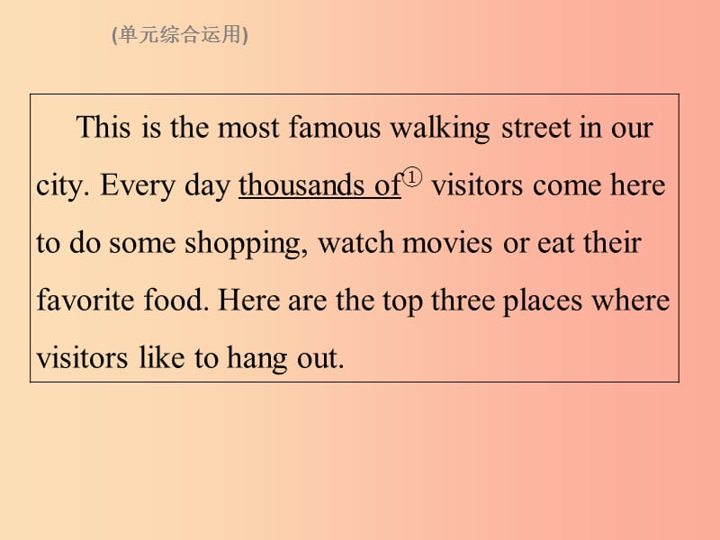 2019秋八年级英语上册Unit4What’sthebestmovietheaterSunday复现式周周练习题课件新版人教新目标版.ppt_第3页