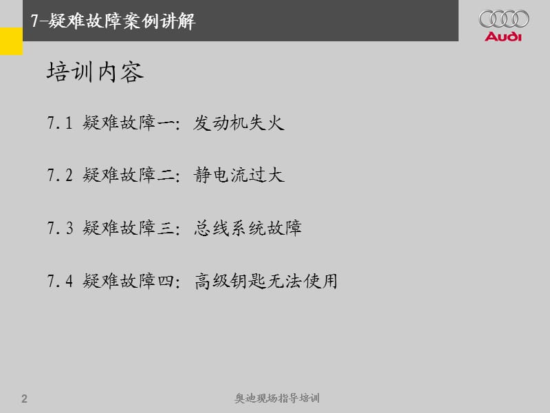 奥迪疑难故障案例讲解.ppt_第2页