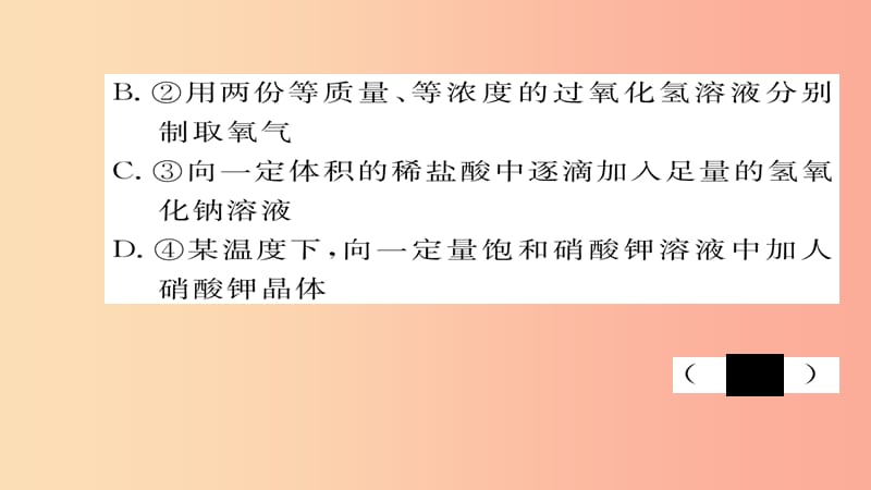 （河北专版）2019届中考化学复习 第二编 重点题型突破篇 专题2 坐标曲线、图表、框图、标签题（精练）课件.ppt_第3页