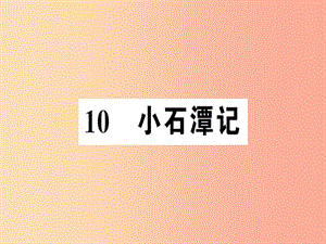 （河南專版）2019春八年級(jí)語文下冊(cè) 第三單元 10 小石潭記習(xí)題課件 新人教版.ppt