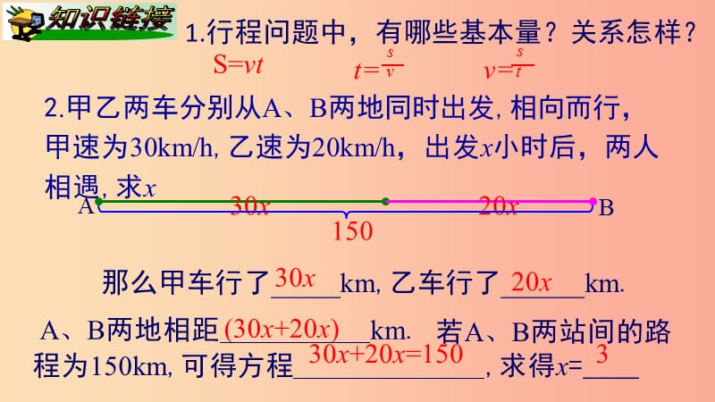 2019年秋七年级数学上册第3章一元一次方程3.4一元一次方程模型的应用课件新版湘教版.ppt_第2页