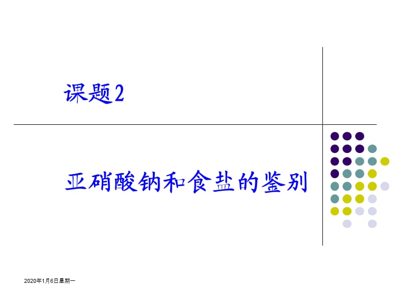 亚硝酸钠和食盐的鉴别.ppt_第1页