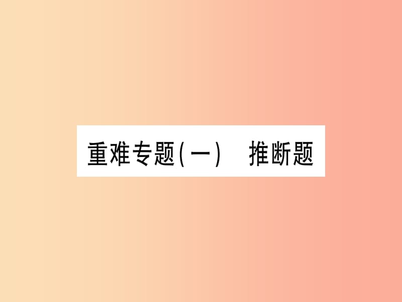 （甘肃专用）2019中考化学 重难点专题（一）推断题（提分精练）课件.ppt_第1页