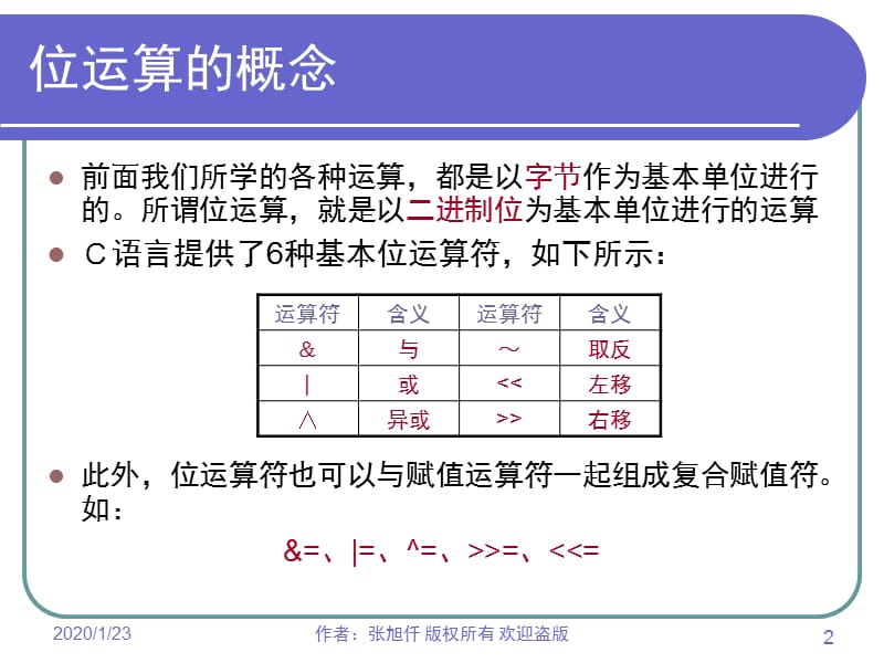 全国计算机等级考试2C课程第12讲位运算.ppt_第2页