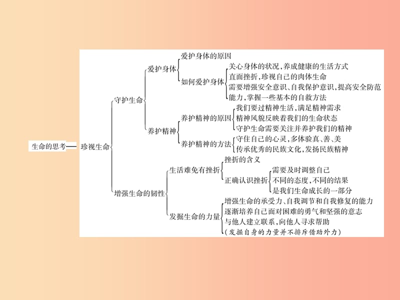 （山西专版）2019年七年级道德与法治上册 第4单元 生命的思考总结提升习题课件 新人教版.ppt_第3页