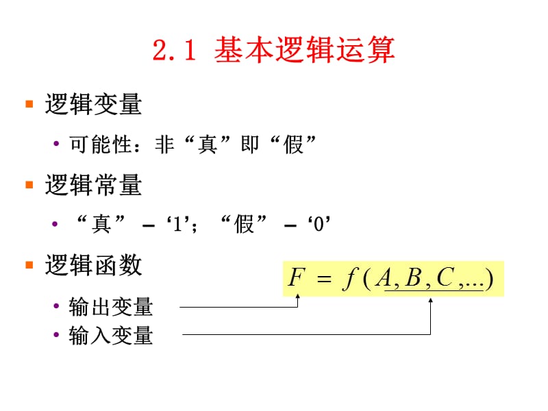 基本逻辑运算及集成逻辑门.ppt_第2页