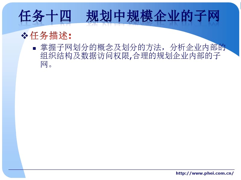 任务十四规划中规模企业的子网.ppt_第2页