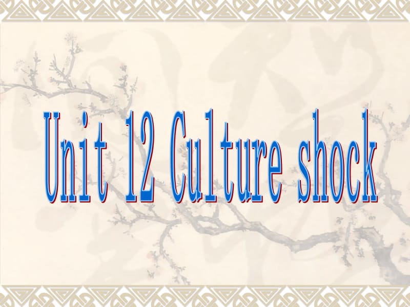 北师大版高考第一轮复习12unit12Cultureshock.ppt_第1页