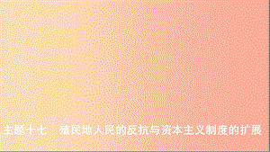 （河北專(zhuān)版）2019版中考?xì)v史總復(fù)習(xí) 主題十七 殖民地人民的反抗與資本主義制度的擴(kuò)展課件.ppt