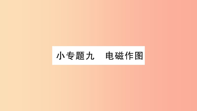 2019九年级物理下册小专题九电磁作图课件新版粤教沪版.ppt_第1页