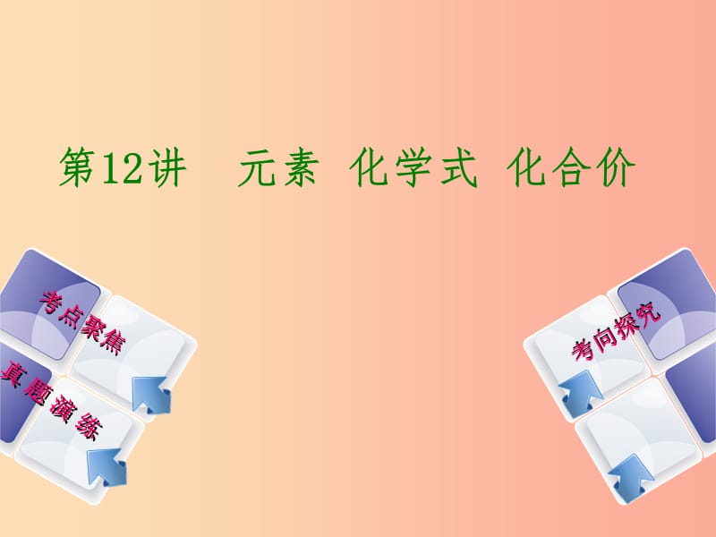 （河北专版）2019年中考化学复习 第12课时 元素化学式 化合价课件.ppt_第1页