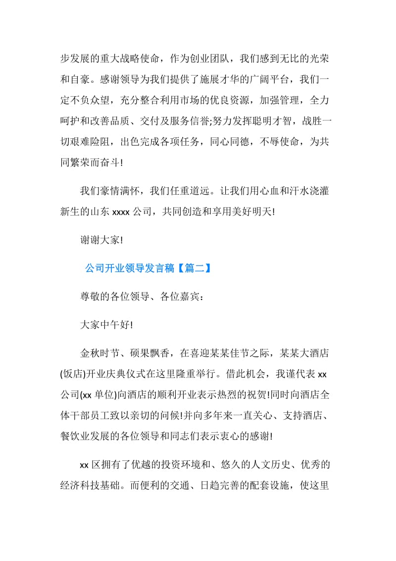 公司开业领导发言稿.doc_第2页