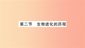 2019年八年級生物下冊 7.3.2 生物進化的歷程課件 新人教版.ppt