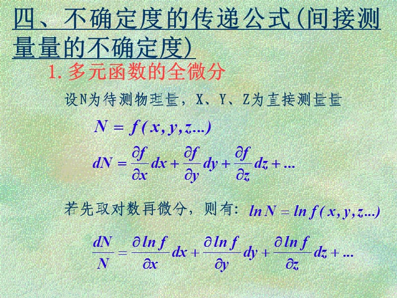 大物实验-不确定度传递公式.ppt_第1页