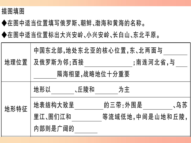 2019八年级地理下册第六章第一节东北地区的地理位置与自然环境习题课件新版湘教版.ppt_第3页