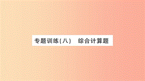 湖北省2019中考化學(xué)一輪復(fù)習(xí) 專題訓(xùn)練（八）綜合計算題課件.ppt